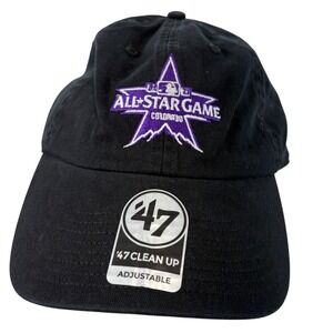 47 Brand MLB All Star‎ Game Colorado Hat Black Adjustable Clean Up Dad Cap